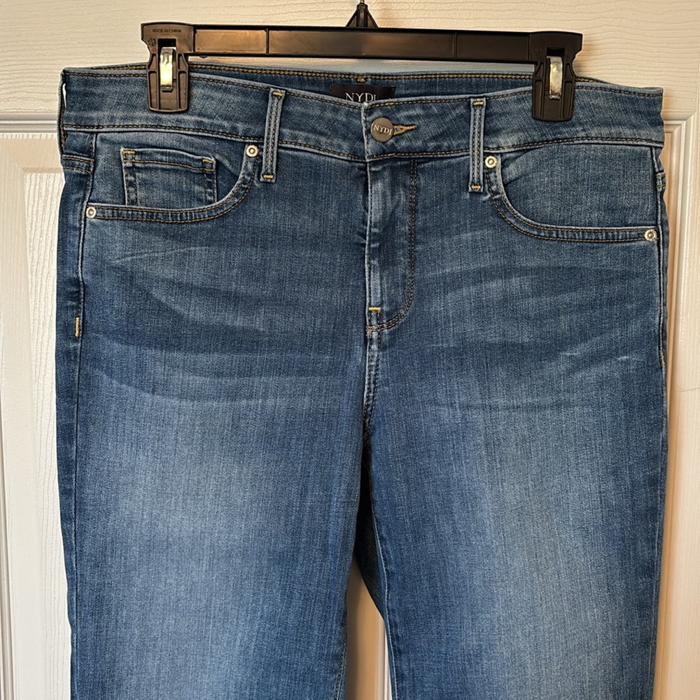 NYDJ Classic Marilyn Straight Cut Women's Blue Jeans Size 10
